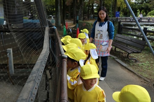 満３歳児クラス、年少組　遠足